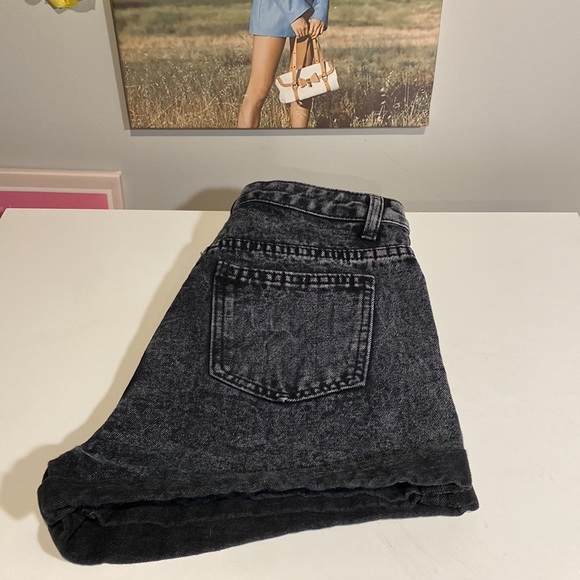 High waisted black denim shorts from SHEIN size - XS :) - Picture 2 of 7